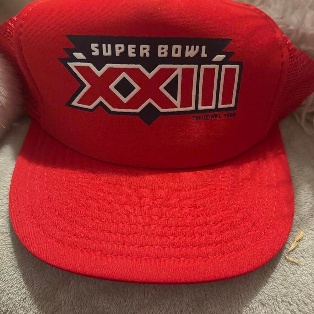 VINTAGE 1989 SUPER BOWL XXIII TRUCKER HAT